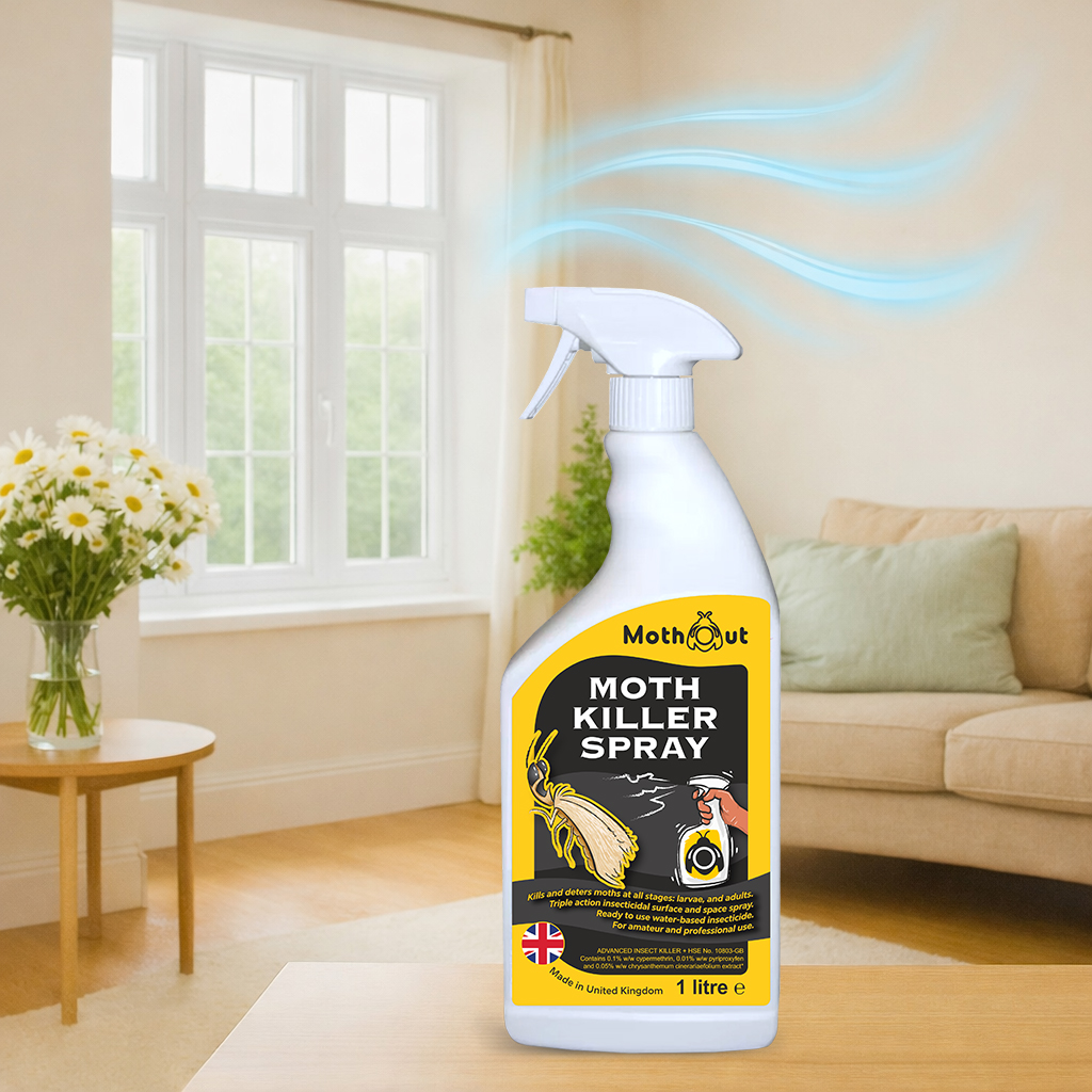 MothOut Moth Killer Spray Low Odour