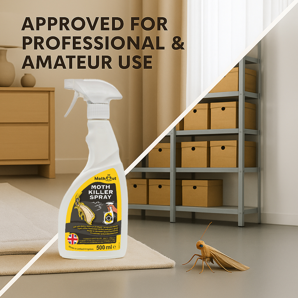 MothOut Moth Killer Spray Approved for Professional & Amateur