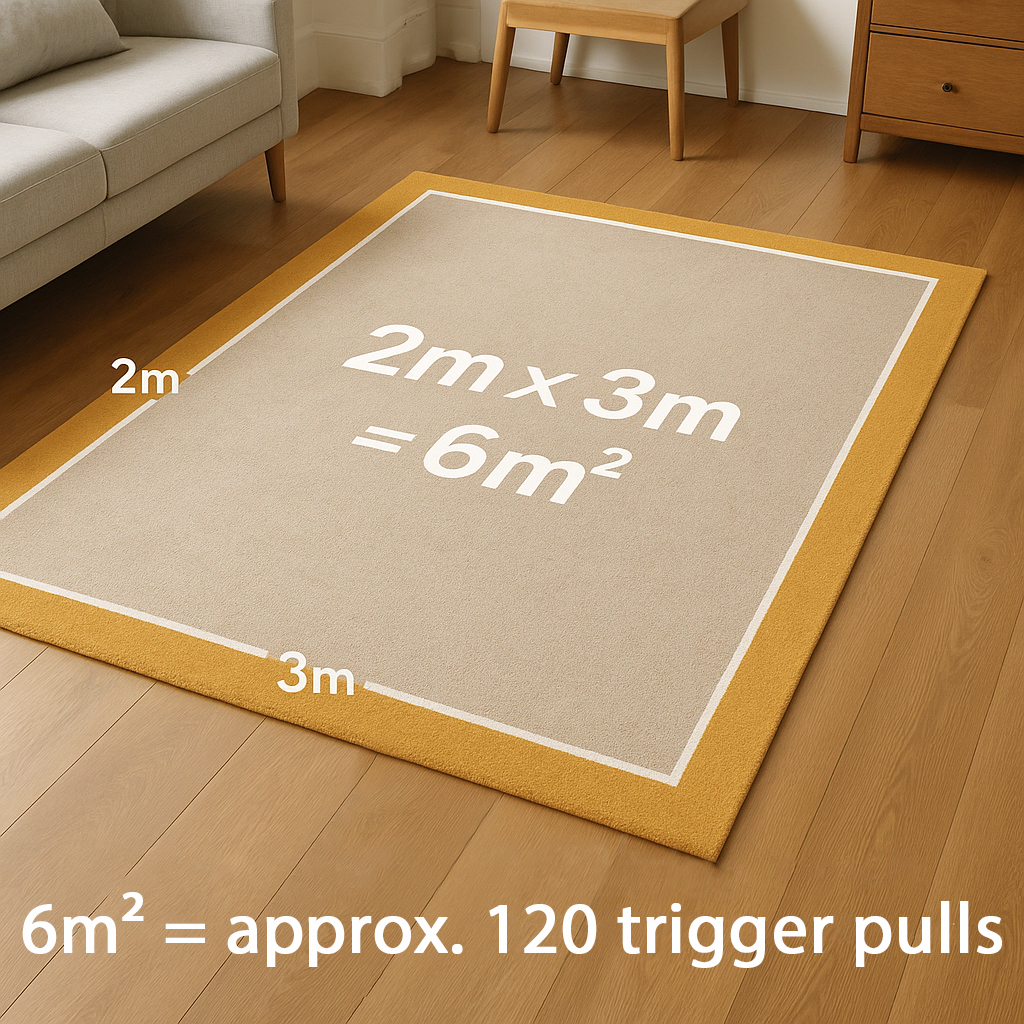 MothOut Moth Killer Spray surface measure