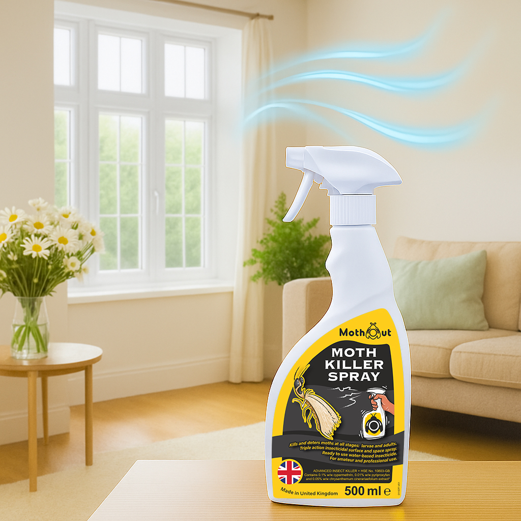 MothOut Moth Killer Spray Low Odour