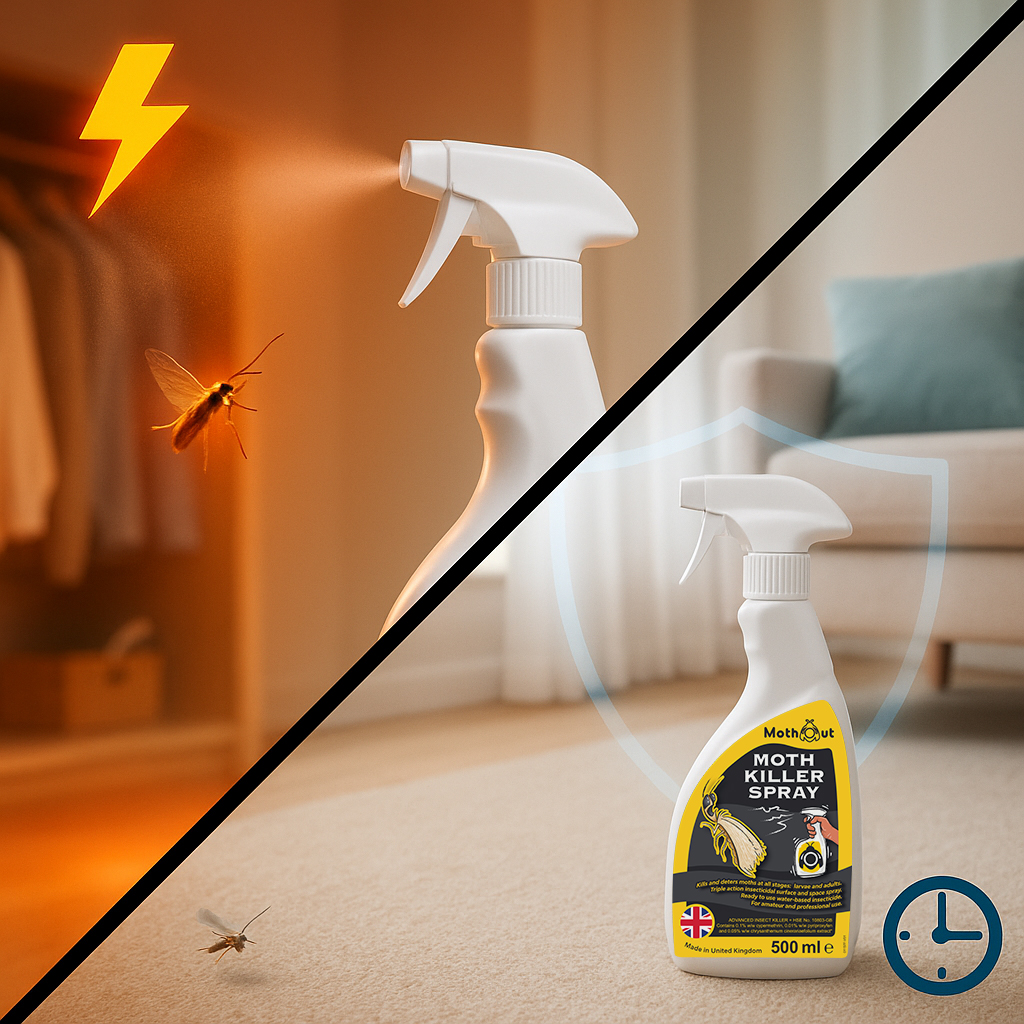 MothOut Moth Killer Spray long lasting